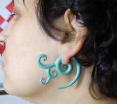 gauged earrings