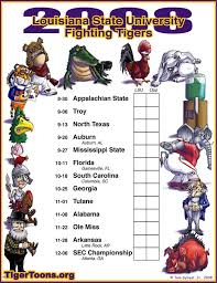 2008 LSU Football Schedule