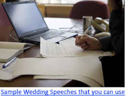 sample wedding speeches