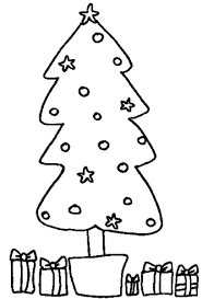 coloring pages christmas trees