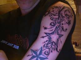 five pointed star tattoos