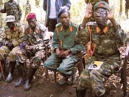 LRA rebel leader (2nd from