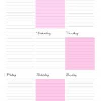 weekly calendar printable