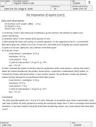 lab report example