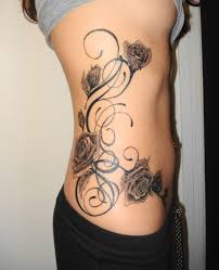 black flower tattoos