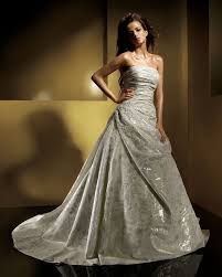 wedding dresses silver