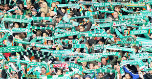 Un aficionado del Werder Bremen Werder-Fans