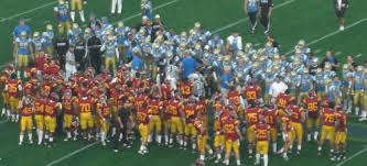USC and UCLA players face off
