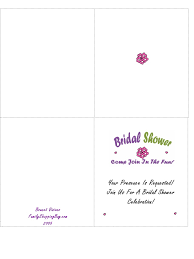 bridal shower greeting cards