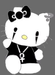 goth hello kitty