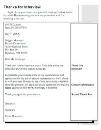 sample of thank you letter