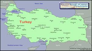 Touristic Turkey Map