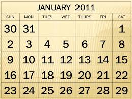 2011 printable calendar