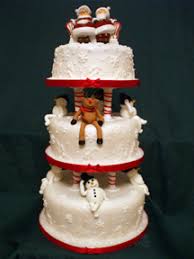 ideas for winter/christmas wedding cake :  wedding christmas winter wedding cake Christmas%2520Wedding%2520Cake