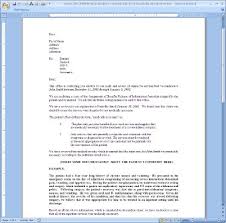 letter sample