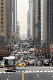 Bustling midtown Manhattan