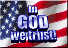 In God we trust w/ flag