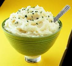 Here are some mashed potato