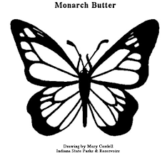 monarch butterfly coloring page