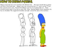 how to draw lisa simpson