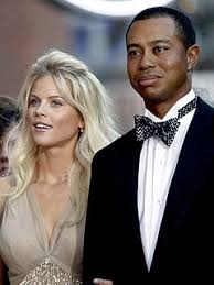 Elin Nordegren and Tiger Woods