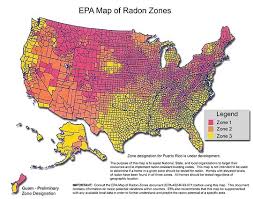high radon gas levels.