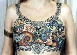 Style Women Breast Tattoos