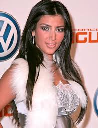 Kim Kardashian up skirt