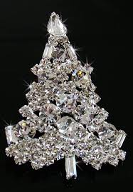 silver christmas tree