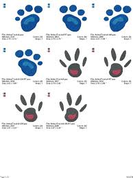 animal tracks clipart