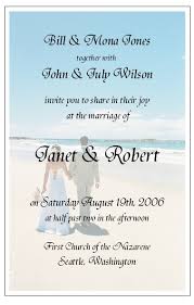 sample wedding invitations