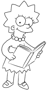 how to draw lisa simpson