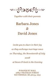 sample wedding invitations