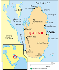 Map of Qatar