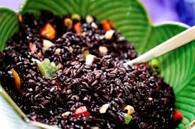 Black rice salad
