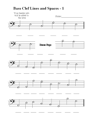 bass clef scale
