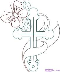 coloring pictures cross