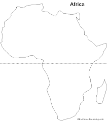 africa map outline