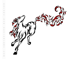 fire horse tattoo