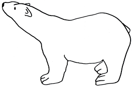 polar bear cut out