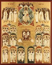 A saint (from Latin,