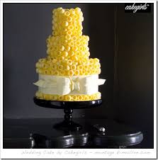 yellow wedding cakes