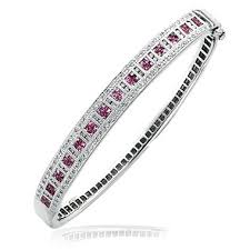 اي خاتم اجمل Pink-sapphire-bangle-bracelet