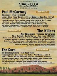 Coachella 2009 line-up.