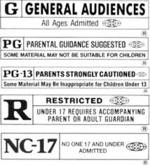 PG-13, R, NC-17) and not