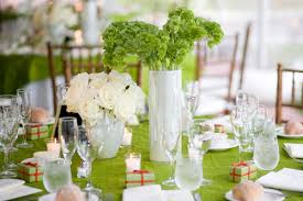 green wedding flowers