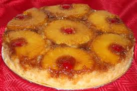 Pineapple upside down cake,