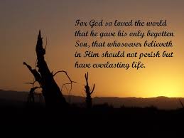 John 3:16 verse about Gods