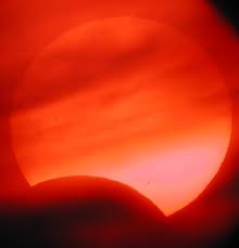 A partial eclipse of the Sun