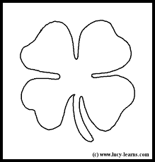 Coloring Page of a Shamrock